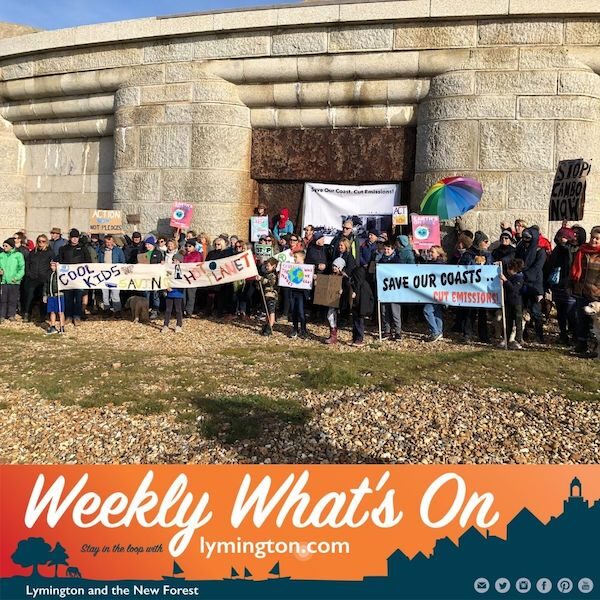 Hurst Castle wall friends of the earth vigil New Forest Weekly Whats On by Lymington.com