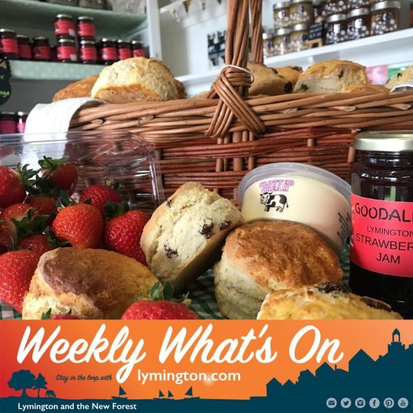 strawberries scones & jam