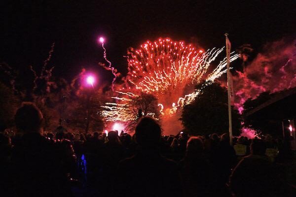 Fireworks in the sky
