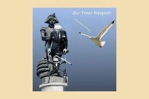 captain sir tom with seagull and respect