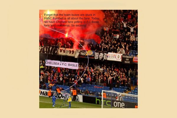 football fans cartoon