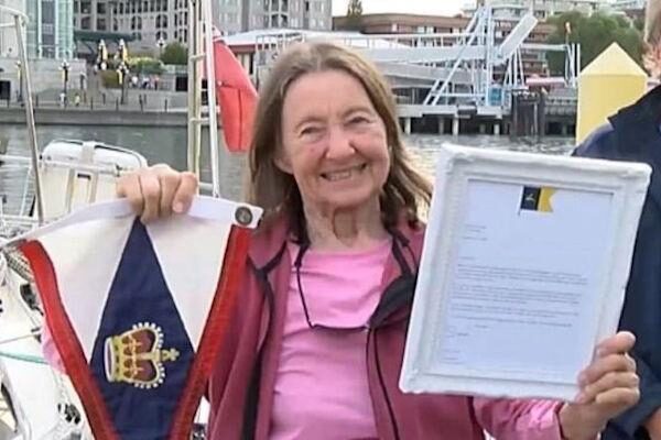 Lymington grandmother is oldest person to sail solo round the world