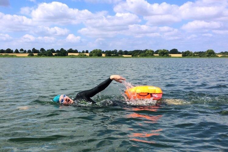 swimming in open water